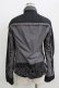 画像3: HYSTERIC GLAMOUR / バイカラースタッズZIPジャケット  ブラック×グレー H-26-04-12-038-PU-JA-KB-ZH (3)