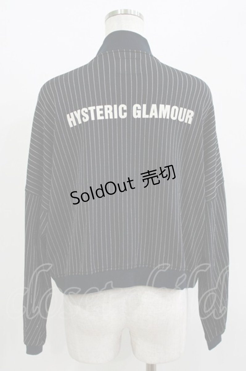 画像3: HYSTERIC GLAMOUR / ストライプブルゾンカーデ  ブラック H-26-04-12-039-PU-TO-KB-ZH (3)