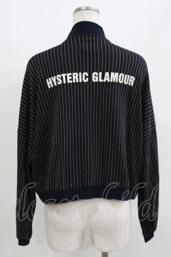 画像3: HYSTERIC GLAMOUR / ストライプブルゾンカーデ  ブラック H-26-04-12-039-PU-TO-KB-ZH