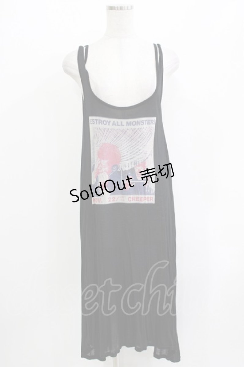 画像1: HYSTERIC GLAMOUR / シアーノースリーブワンピース  ブラック H-26-04-12-041-PU-OP-KB-ZH (1)