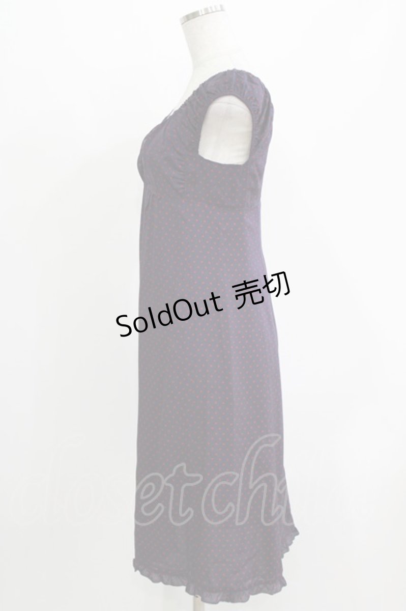 画像2: HYSTERIC GLAMOUR / スタードットワンピース  ネイビー H-26-04-12-042-PU-OP-KB-ZH (2)