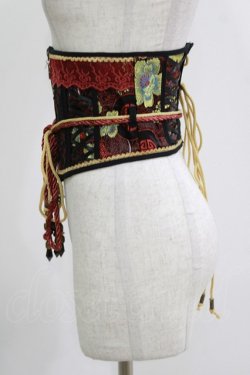 画像2: Ozz oneste / ジャガードコルセット  黒 H-26-04-12-046-OO-ZA-KB-ZH