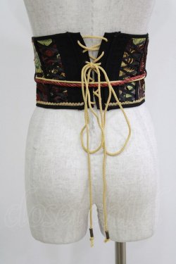 画像3: Ozz oneste / ジャガードコルセット  黒 H-26-04-12-046-OO-ZA-KB-ZH