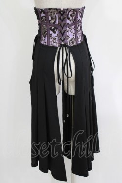 画像3: Qutie Frash / ロングオーバーコルセット  黒×紫 H-26-04-12-047-QU-ZA-KB-ZH