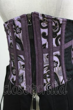 画像4: Qutie Frash / ロングオーバーコルセット  黒×紫 H-26-04-12-047-QU-ZA-KB-ZH