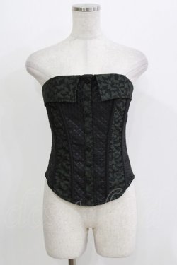 画像1: Qutie Frash / オーバーバストコルセット  カーキ H-26-04-12-048-QU-TO-KB-ZH