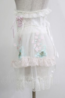 画像2: MR corset / 刺繍ショートコルセット  ホワイト H-26-04-12-049-PU-ZA-KB-ZH