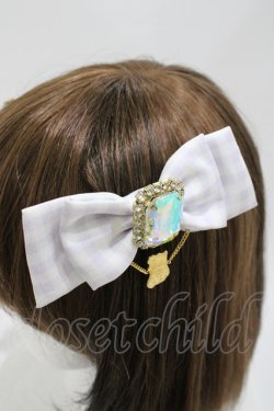 画像2: RoseMarie seoir / ビジューリボンクリップ  ラベンダー H-26-04-12-1028-LO-AC-KB-ZH