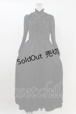 画像1: EXCENTRIQUE / ヴィンテージ・サテンドレス 0/S ブラック H-26-04-12-1005-EL-OP-KB-ZH