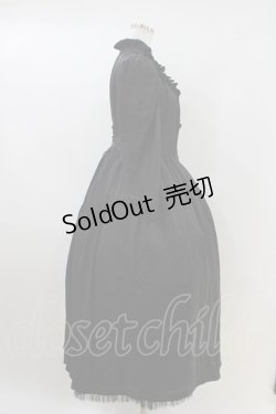 画像2: EXCENTRIQUE / ヴィンテージ・サテンドレス 0/S ブラック H-26-04-12-1005-EL-OP-KB-ZH