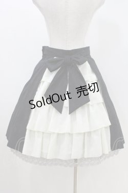 画像3: Moi-meme-Moitie / JQバッスルスカート 3 黒×白 H-26-04-12-1006-MO-SK-KB-ZH