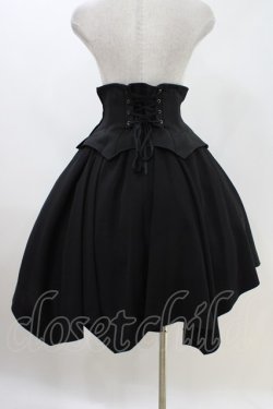 画像3: Moi-meme-Moitie / コルセット付ランダムスカート  ブラック H-26-04-12-1007-MO-SK-KB-ZH