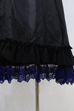 画像4: Moi-meme-Moitie / ミディアムペチコート  黒×青 H-26-04-12-1008-MO-SK-KB-ZH