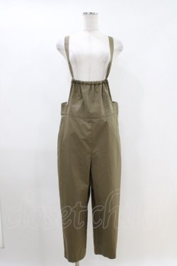 画像1: Jane Marple Dans Le Salon / テーパードサロペットパンツ M カーキ H-26-04-12-1009-JM-PA-KB-ZH