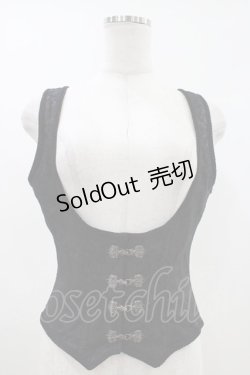 画像1: EXCENTRIQUE / バロックベスト M/L ブラック H-26-04-12-1010-EL-TO-KB-ZH