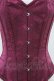 画像4: abilletage / レースプリントロングコルセット 3 ワイン H-26-04-12-1011-GO-TO-KB-ZH (4)