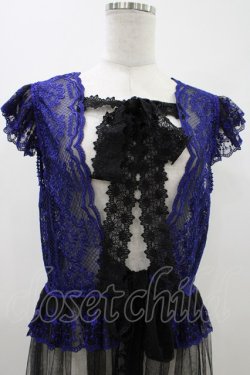 画像4: Moi-meme-Moitie / moi meme moitie baroqueChurch & Roses 〜透き徹る秘めやかに交錯する薔薇園の聖壇〜レースダブリエ  黒×青 H-26-04-12-1013-MO-OP-KB-ZH