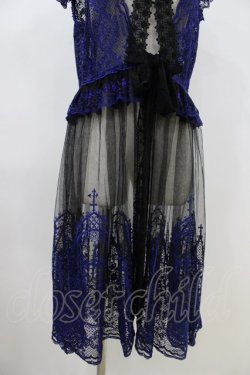 画像5: Moi-meme-Moitie / moi meme moitie baroqueChurch & Roses 〜透き徹る秘めやかに交錯する薔薇園の聖壇〜レースダブリエ  黒×青 H-26-04-12-1013-MO-OP-KB-ZH
