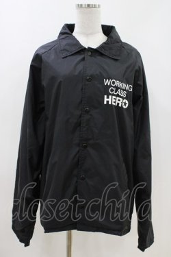 画像1: SUPER LOVERS / ブルゾンジャケット  ブラック H-26-04-12-1018-PU-JA-KB-ZH