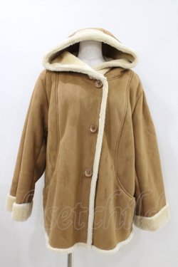 画像1: Franche Lippee / ムートン風ショートコート  ブラウン H-26-04-12-1020-LO-CO-KB-ZH