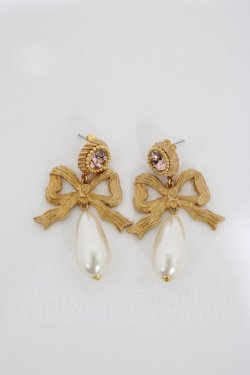 画像1: Q-pot. / リトルレディーパールピアス  ゴールド H-26-04-12-1023-QP-AC-KB-ZH