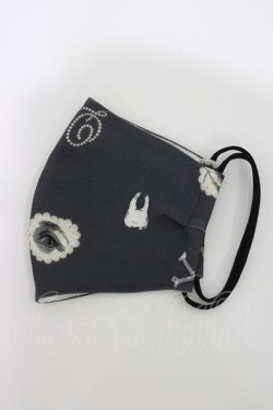 画像2: Q-pot. / オリジナル布マスク  ブラック H-26-04-12-1026-QP-ZA-KB-ZH