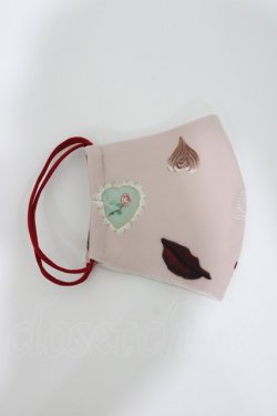 画像1: Q-pot. / オリジナル布マスク  ピンク H-26-04-12-1027-QP-ZA-KB-ZH