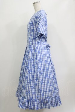 画像2: Jane Marple / Picnic cloth joyfulドレス M ブルー H-26-04-12-005-JM-OP-KB-ZH