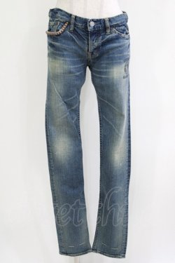 画像1: HYSTERIC GLAMOUR / ダメージデニムパンツ S ブルー H-26-04-12-053-PU-PA-KB-ZH