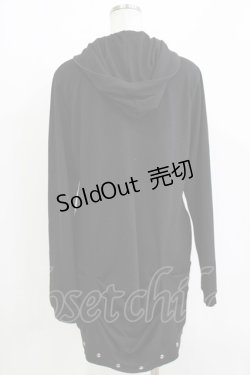 画像3: SEX POT ReVeNGe / ロングフードカーディガン  黒 H-26-04-12-055-SP-TO-KB-ZH