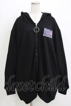 画像1: SEX POT ReVeNGe / ZIP UPパーカー  黒×紫 H-26-04-12-057-SP-TO-KB-ZH