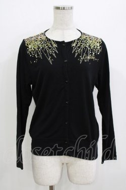 画像1: HYSTERIC GLAMOUR / スパンコールカーディガン  ブラック H-26-04-12-060-PU-TO-KB-ZH