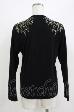 画像3: HYSTERIC GLAMOUR / スパンコールカーディガン  ブラック H-26-04-12-060-PU-TO-KB-ZH