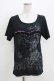 画像1: SEX POT ReVeNGe / コルセットプリントTシャツ  ブラック H-26-04-12-066-SP-TO-KB-ZH (1)