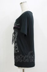 画像2: SEX POT ReVeNGe / コルセットプリントTシャツ  ブラック H-26-04-12-066-SP-TO-KB-ZH (2)