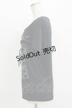 画像2: SEX POT ReVeNGe / コルセットプリントTシャツ  ブラック H-26-04-12-066-SP-TO-KB-ZH