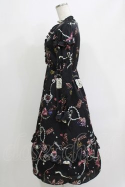 画像2: MILK / ショコラローズプリンセスドレス F ブラック H-26-04-12-007-ML-OP-ET-ZH