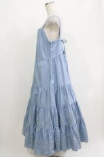 画像2: Jane Marple Dans Le Salon / Typewriter lace tiered dress M ブルー H-26-04-12-008-JM-OP-KB-ZH (2)