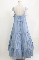 画像3: Jane Marple Dans Le Salon / Typewriter lace tiered dress M ブルー H-26-04-12-008-JM-OP-KB-ZH (3)