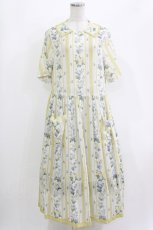 画像1: Jane Marple Dans Le Salon / Pale rosesリンクルドレス M イエロー H-26-04-12-010-JM-OP-KB-ZH (1)