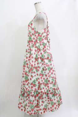 画像2: Jane Marple / Strawberry gardenのストラップドレス  白 H-26-04-12-011-JM-OP-KB-ZH