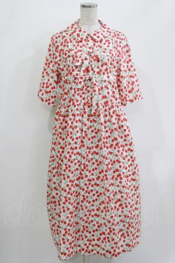 画像1: Jane Marple Dans Le Salon / Falling cherriesダブルリボンドレス M オフホワイト H-26-04-12-013-JM-OP-KB-ZH