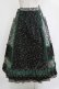 画像3: Jane Marple / Demi & Birdsongペザントスカート  ブラック×ブラック×グリーン H-26-04-12-015-JM-SK-KB-ZH (3)