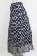 画像2: Jane Marple Dans Le Salon / Pieces of Flowersのスカート  ライトネイビー H-26-04-12-016-JM-SK-KB-ZH (2)