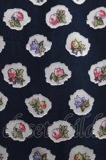 画像4: Jane Marple Dans Le Salon / Pieces of Flowersのスカート  ライトネイビー H-26-04-12-016-JM-SK-KB-ZH (4)
