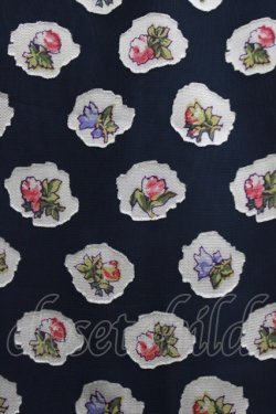 画像4: Jane Marple Dans Le Salon / Pieces of Flowersのスカート  ライトネイビー H-26-04-12-016-JM-SK-KB-ZH