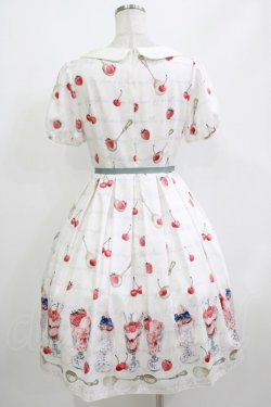 画像3: Leur Getter / Cherry Berry袖付ワンピース M ホワイト H-26-04-12-002-LU-OP-KB-ZH