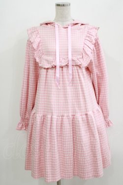 画像1: Candy Stripper / GOOD DAYS HOODIEワンピース  ピンク H-26-04-12-022-PU-OP-KB-ZH