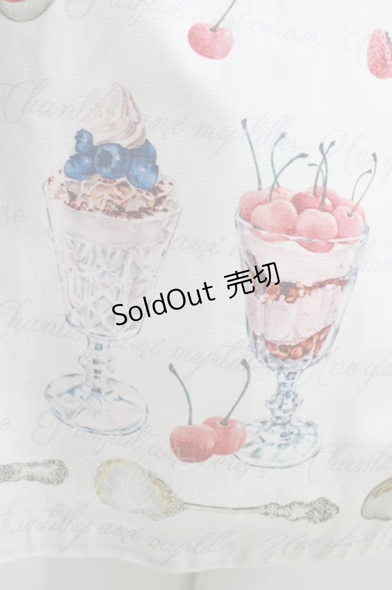 画像4: Leur Getter / Cherry Berry袖付ワンピース M ホワイト H-26-04-12-002-LU-OP-KB-ZH (4)