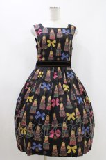 画像1: Jane Marple / Little tassel dollsスクエアドレス M ブラック H-26-04-13-003-JM-OP-ET-ZH (1)